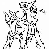Pokemon Coloring Pages Arceus Dialga Gritty Print Getcolorings Getdrawings sketch template