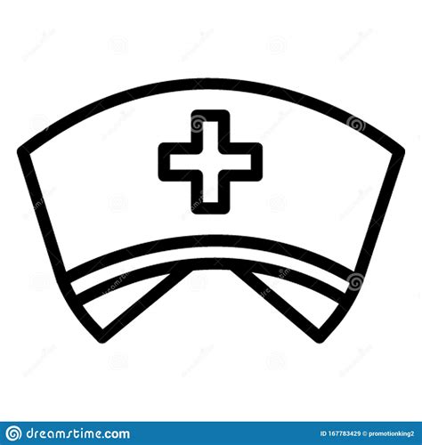 nurse hat isolated vector icon    easily modified  edit