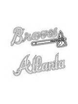 Coloring Braves Atlanta Mlb Logo Pages Supercoloring Color Printable sketch template