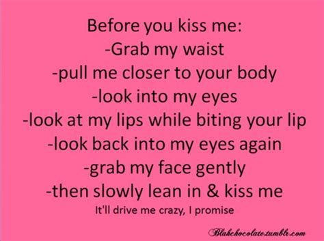 When You Kiss Me Quotes Quotesgram