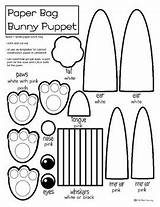 Bunny Bag Puppet Paper Template Coloring Easter Craft Crafts Rabbit Templates Bags Kids Teacherspayteachers Pdf Puppets Kindergarten Subject Printables Choose sketch template