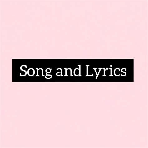song  lyrics
