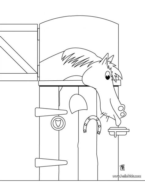 horse   stable coloring pages  hellokids