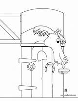 Cheval Curral Dans Stalla Stall Zum Pferd Ausmalen Cavalo Disegno Desenho Colorear Hellokids Stables Caballo Coloriages Misti Capanne Eguas Cavalos sketch template