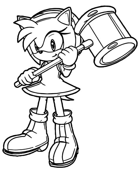 amy rose coloring