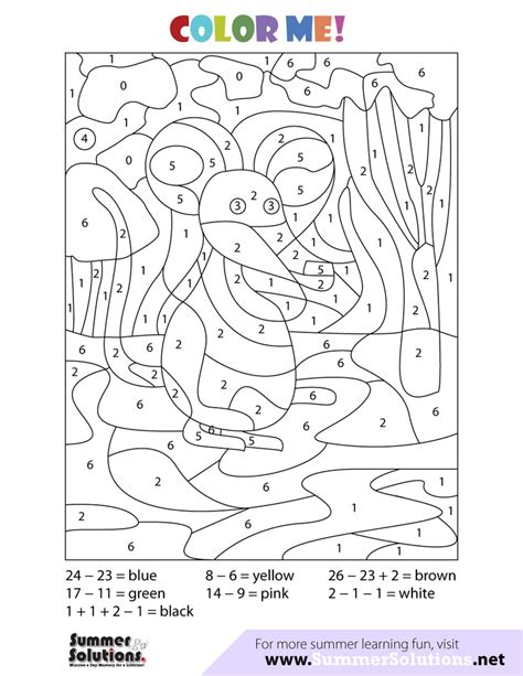 fun math coloring page coloring pages pinterest