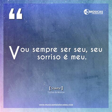 trechos de musicas vou sempre ser seu seu sorriso