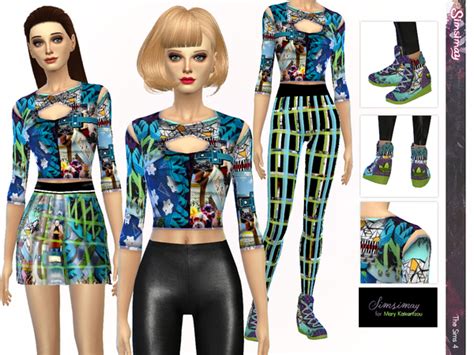 martkat digital print mix and match set by simsimay at tsr