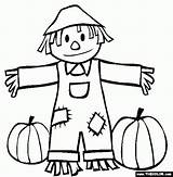 Coloring Scarecrow Fall Pages Sheets Printable Pumpkin Preschool Davemelillo sketch template