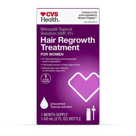 Cvs Health Hair Regrowth Treatment For Women Minoxidil Topical