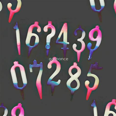 numbers grey  gasponce redbubble