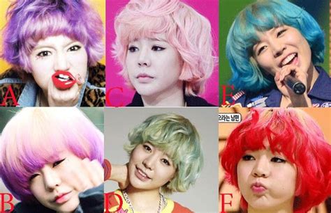 Snsd Sunny Colorful Hairstyles Pastel Hair Girl Short Hair Girls