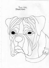 Dog Patterns Boxer Intarsia Coloring Pages Mosaic Visit Glass sketch template