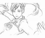 Ling Tekken Xiaoyu Action Pages Coloring sketch template