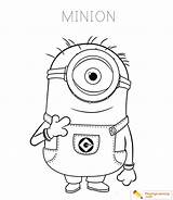 Coloring Minions Kids sketch template