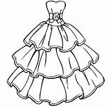 Coloring Pages Wedding Printable Dress Dresses Girls Gown Barbie Ball Kids Fashion Sheets Cute Educativeprintable Light Popular sketch template