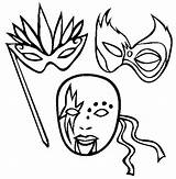 Gras Mardi Mask Coloring Awesome Pages Drawing Drawings Clip Types Cartoon Sheet Getdrawings Sky sketch template