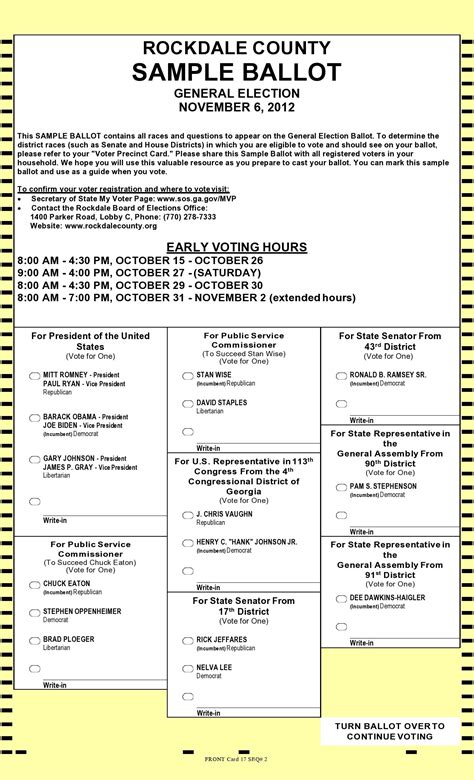 election ballot templates voting forms templatelab