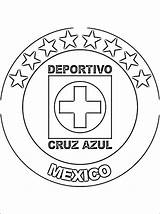 Cruz Coloring Azul Pages Imagenes Emblem Pag Football sketch template