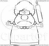 Granny Cartoon Waving Rolling Plump Coloring Drawing Clipart Anger Cory Thoman Outlined Vector Getdrawings 2021 sketch template