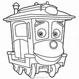 Coloring Chuggington Chugger Zephie sketch template