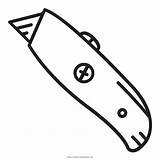Knife Utility Coloring sketch template