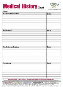 printable  medical history questionnaire template printable templates