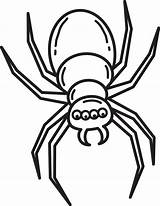 Spider Coloring Printable Pages Kids Halloween Drawing Cartoon Template Outline Scary Shape Print Big Clipart Colouring Color Templates Drawings Sheets sketch template