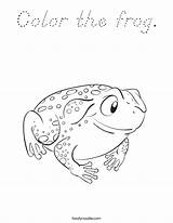 Coloring Frog Color Built California Usa Twistynoodle sketch template