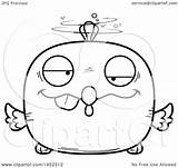 Cartoon Drunk Lineart Character Illustration Mascot Bald Graphic Chick Royalty Thoman Cory Clipart Vector Eagle sketch template