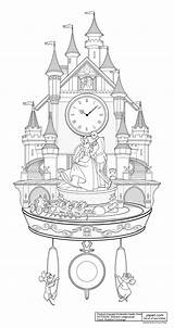 Clock Cuckoo Coloring Collectible Phillips Paul sketch template