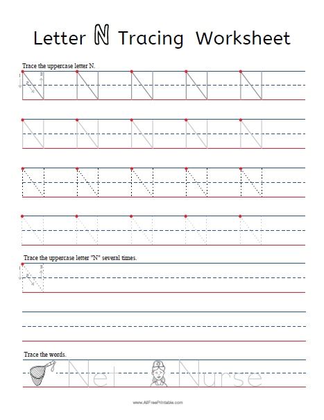 letter  tracing worksheets  printable
