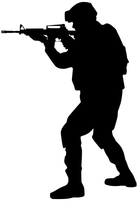 soldier silhouette clip art   cliparts  images
