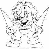 Chucky Valentine Xcolorings sketch template