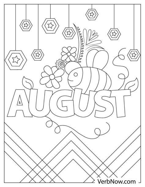 august coloring pages book   printable  verbnow