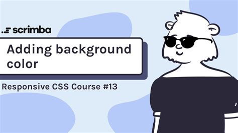 adding  background color responsive css tutorial youtube