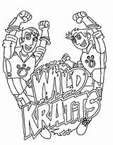 Kratts Wild Drawing Coloring Pages Creature Adventures Getdrawings sketch template