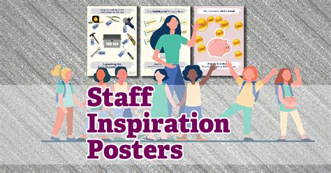 modelling cheque book staff inspiration poster early years shop