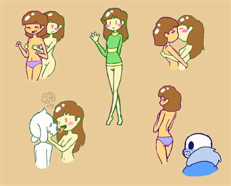 Rule 34 Asriel Dreemurr Blush Bottomless Chara Female