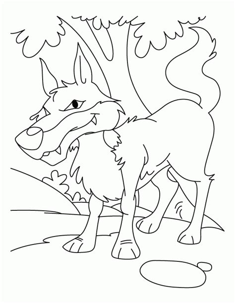 peter   wolf coloring page clip art library