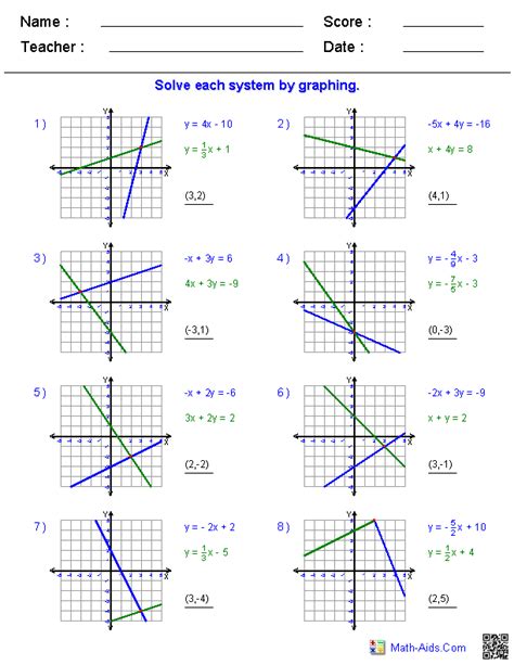 solving  variable systems  equations  graphing graphing linear