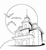 Mansion Haunted Coloring Pages Disney Getdrawings sketch template
