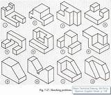 Isometric Dimensioning Isometrische Orthographic Technical Technisches Zeichnen Projection Zeichnungen Isometrisches Zeichentechniken Interessante sketch template