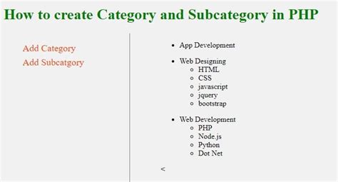 dynamic dropdown category subcategory list  php mysql  ajax