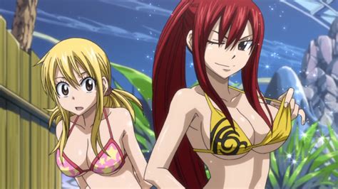 image fairy tail ova 5 21 erza and lucy s swimsuits