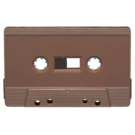brown blank audio cassette tapes retro style media