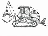 Coloring Construction Pages Excavator Equipment Printable Print Getcolorings Bulldozer Color Getdrawings sketch template