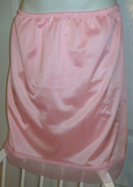 Pink Tricot 2 Layer Slip And Hipster Panty Combo Sheer Hems 32 44 Waist