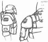 Fallout Armor Power Template Sketch Coloring sketch template