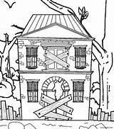 Haunted House Coloring Pages Halloween Kids Estate Real Printable Colouring Drawing Mansion Color Sheets Scary Spooky Cool2bkids Getcolorings Scribblefun Houses sketch template